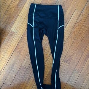 FP Movement by Free People Black Leggings with Reflective Accents